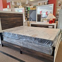 Listón, Queen Bed Dresser And Mirror 