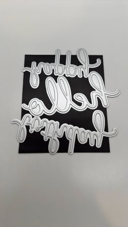 Glimmer Foil Plates- Sentiments