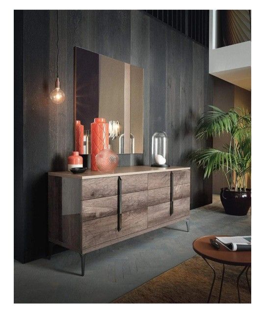 Alf ITALIA, Matera 6 Drawer Dresser & Mirror Combo