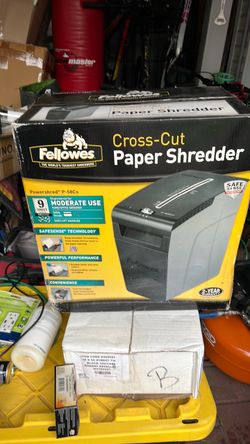 FELLOWES cross cut  PAPER SHREDDER