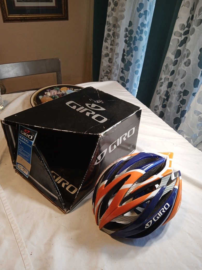 Giro IONOS Road Cycling Helmet Size Small Orange And Blue
