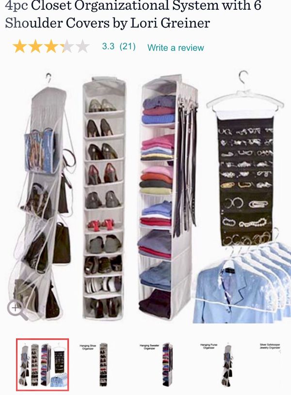 16 Piece Hanging Closet Organizer By Lori Greiner For In 16 Piece Hanging Closet Organizer By Lori Greiner