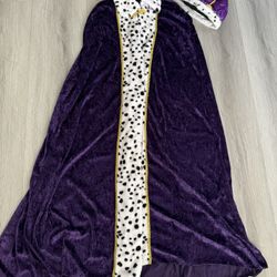 Purple Royal Queen Cape, Halloween Costume