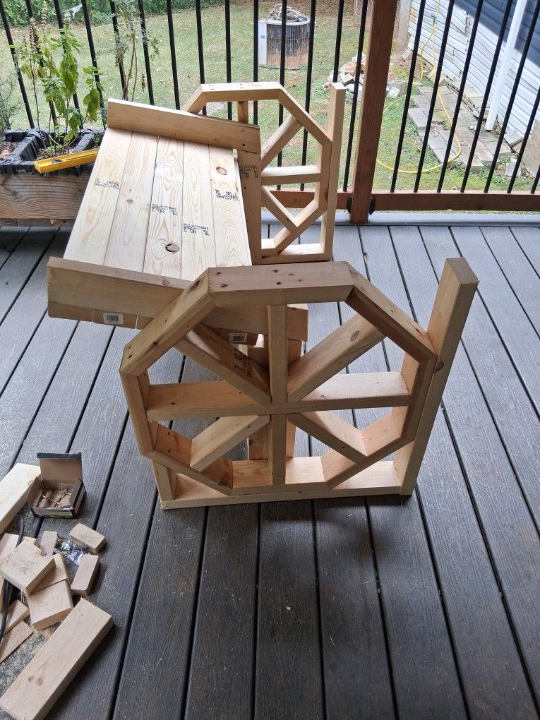 Handmade Wood Rustic Bench