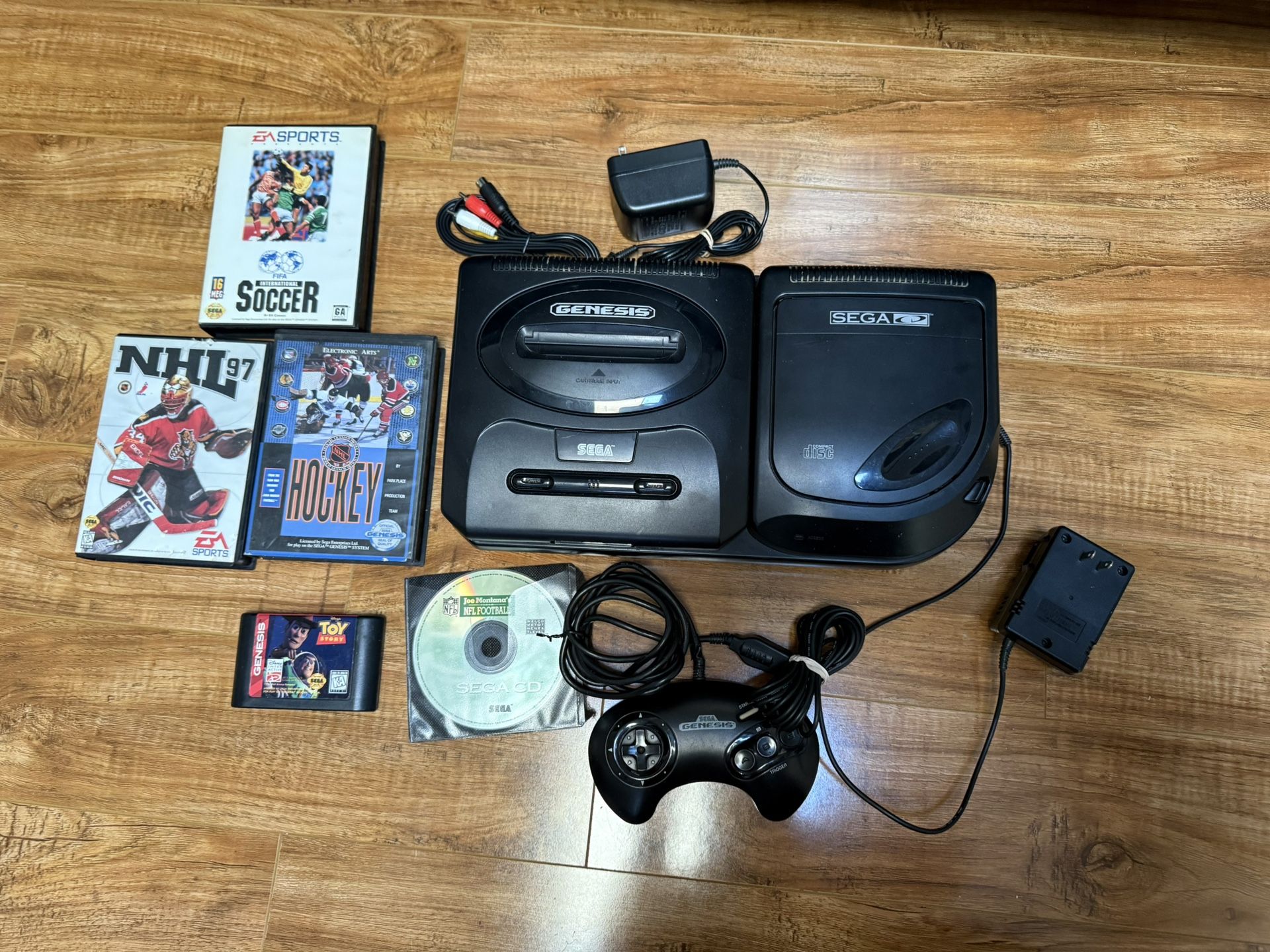 SEGA CD MODEL 2 With sega Genesis 2 