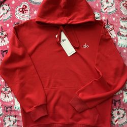 Alo Red Hoodie $55 **READ DESCRIPTION**