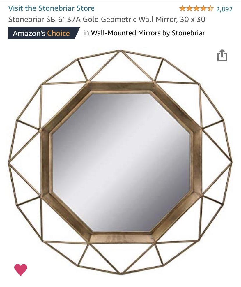 Geometric Wall Mirror 