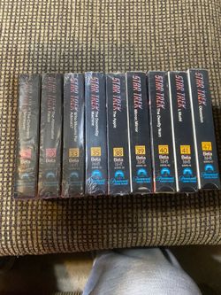 9 Star Trek BETA Tapes Sealed
