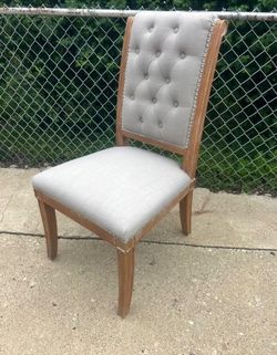 Tufted Upholstered Dining Chair Wood Frame