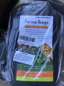 20 gal and 3 gal five pack grow bags