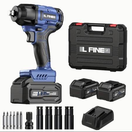 (NEW) Cordless Impact Wrench 1/2 405Ft-lbs