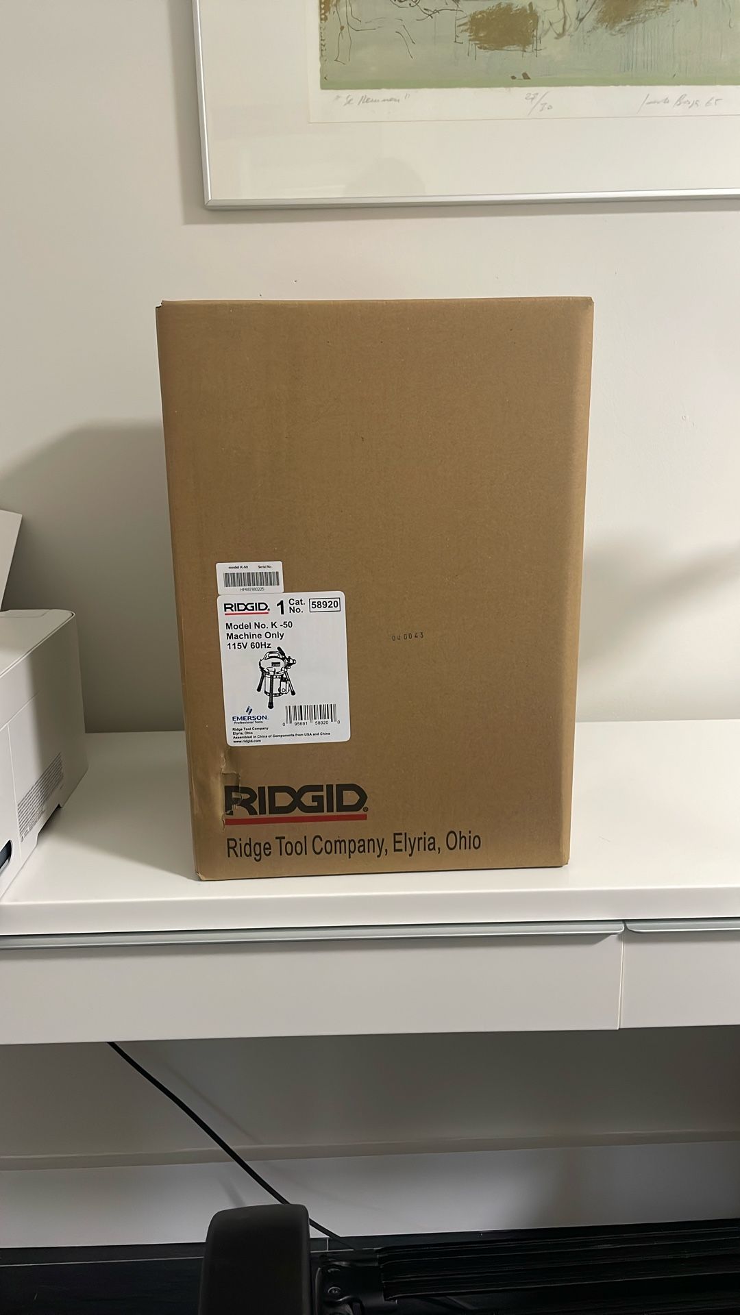 Ridgid K-50 with Kit Cable Brand New