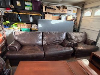 LEATHER Sofa & Chair