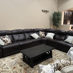 Leather Sectional Couch