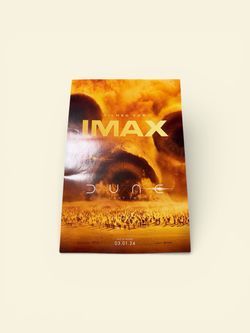 Dune Part Two IMAX Movie Poster 2024 Original Theater Sandworm