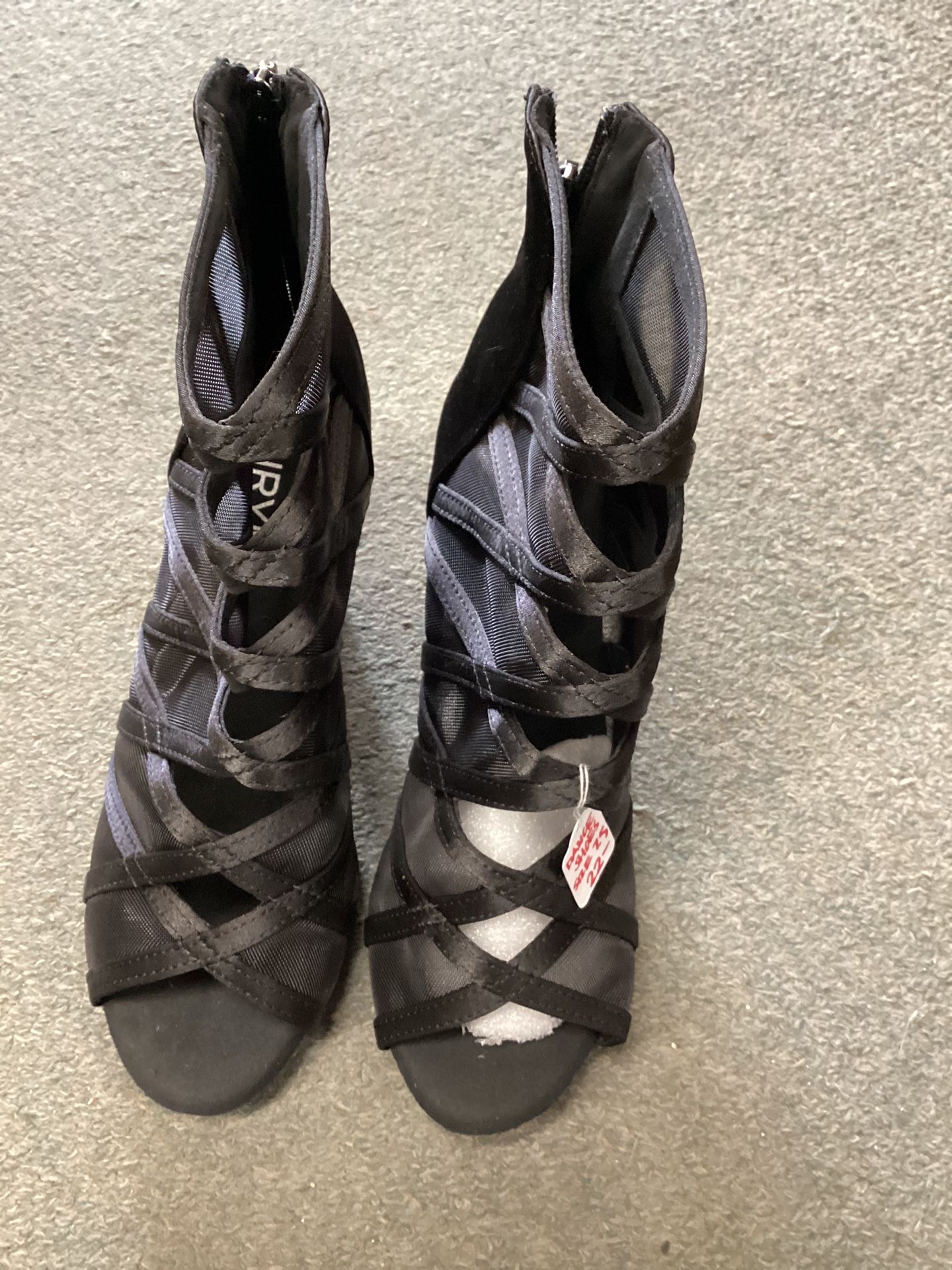 TINRYMX Women's Latin Dance Boots Ballrooom Salsa Tango Open Toe