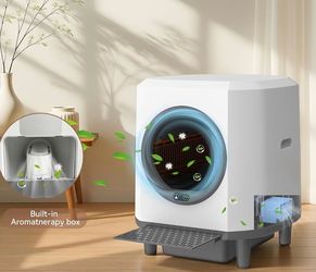 Self Cleaning Litter Box,90L Automatic Litter Box Self Cleaning with App-Control,Odor Control,Safety Sensor,Garbage Bags for Multiple Cats, Large Cat(
