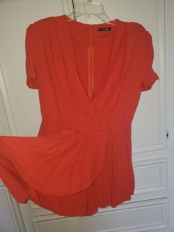 Red Orange Romper Shorts Size Fashion Nova