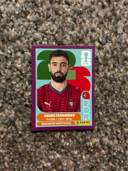 Bruno Fernandez Purple Border Sticker 2026 Panini FIFA World Cup Sticker Portugal #POR 10