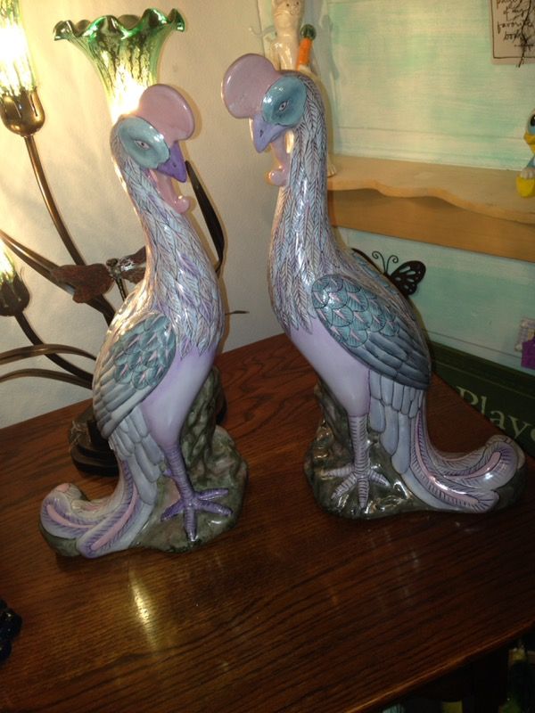 Porcelain Peacocks