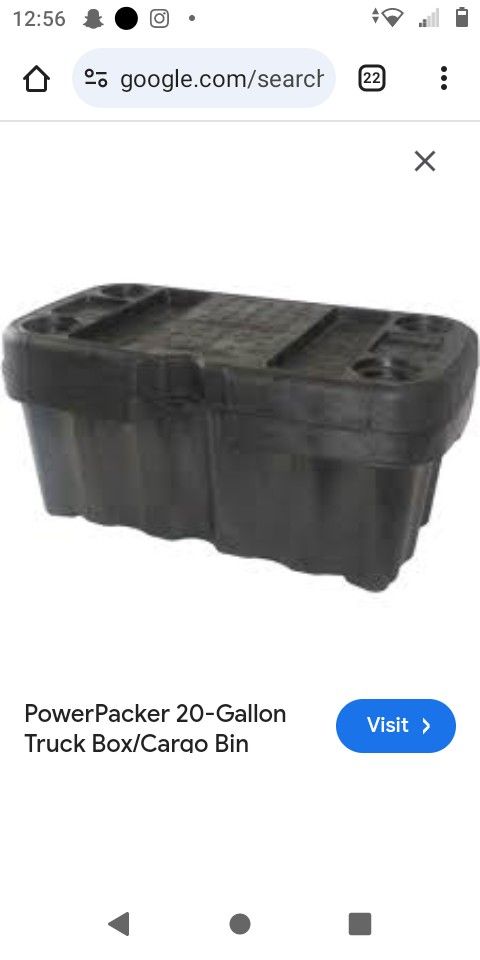 PowerPacker 20 Gallon Truck Box/Cargo Storage Bin