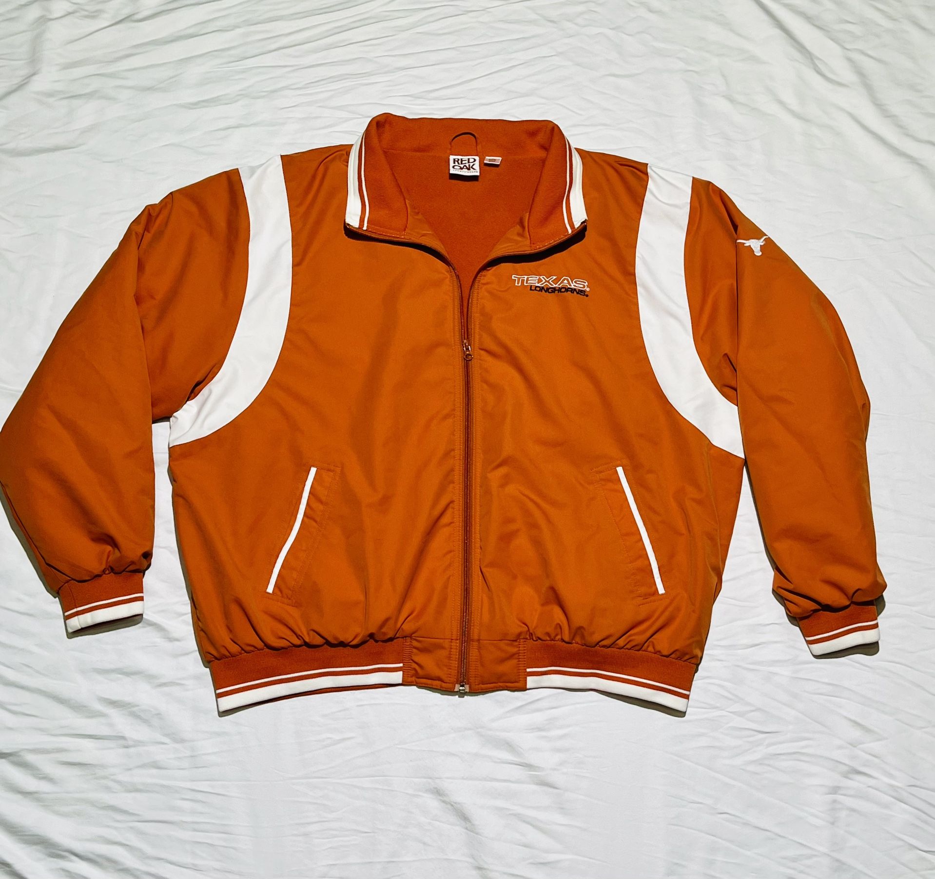 Vintage Texas Longhorns Varsity Bomber Puffer Jacket (inside fleece) size XXL