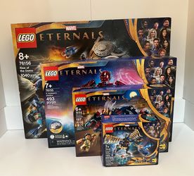 Lego Marvel Eternals Lot - 76145, 76154, 76155, & 76156 - Four Sets
