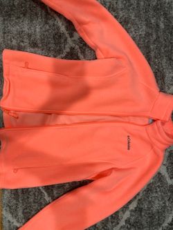 Columbia large girls zip up fleece