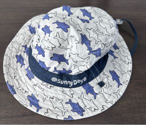 Sunny Dayz Baby Boy Shark Print Sun Hat/Bucket Hat 48cm (12-24 months)