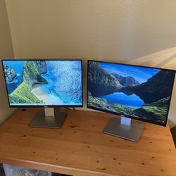 Two Dell Ultrasharp u2415 24” Monitors 