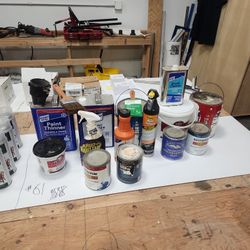 Variety Of Paint And Piant Thinners  16 Cans