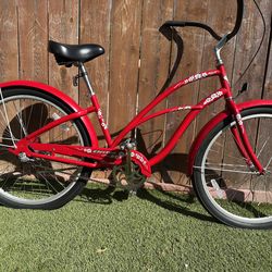 Electra Hawaii Model  Women’s Beach cruiser  3 Speed . 26 inch  Beautiful bright red color. Rides and Shifts smooth.