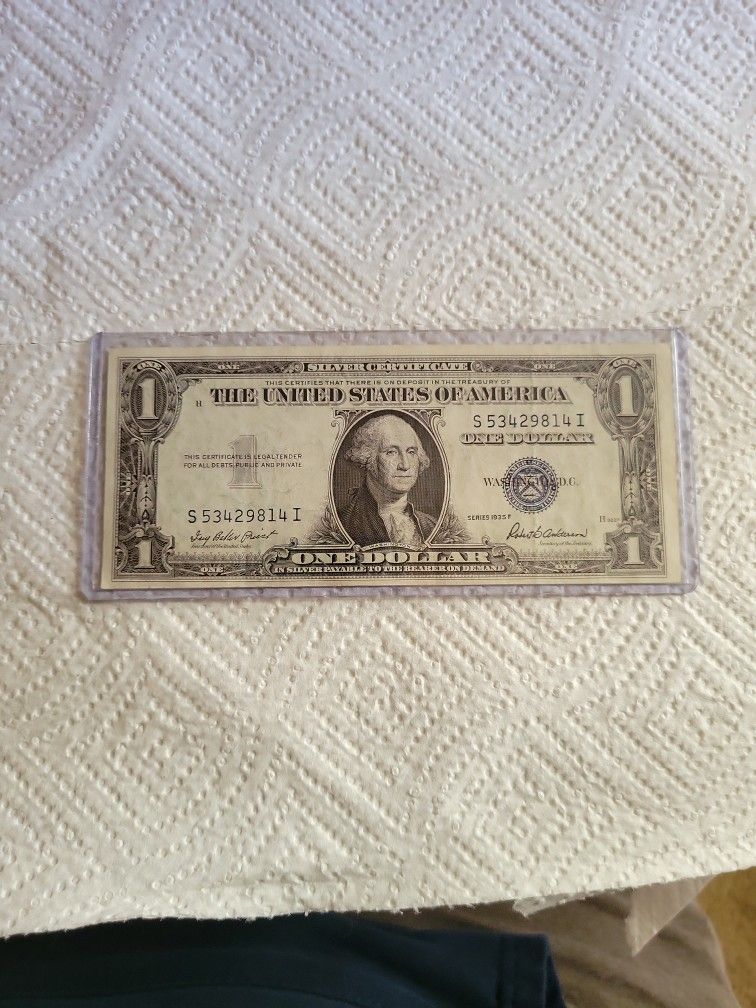 Silver Certificate And Gold Piece Brass Bills
