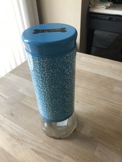 Dog treat canister