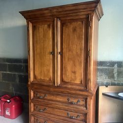 Solid Wood Armoire 