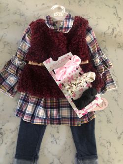 12 month old outfit and headbands