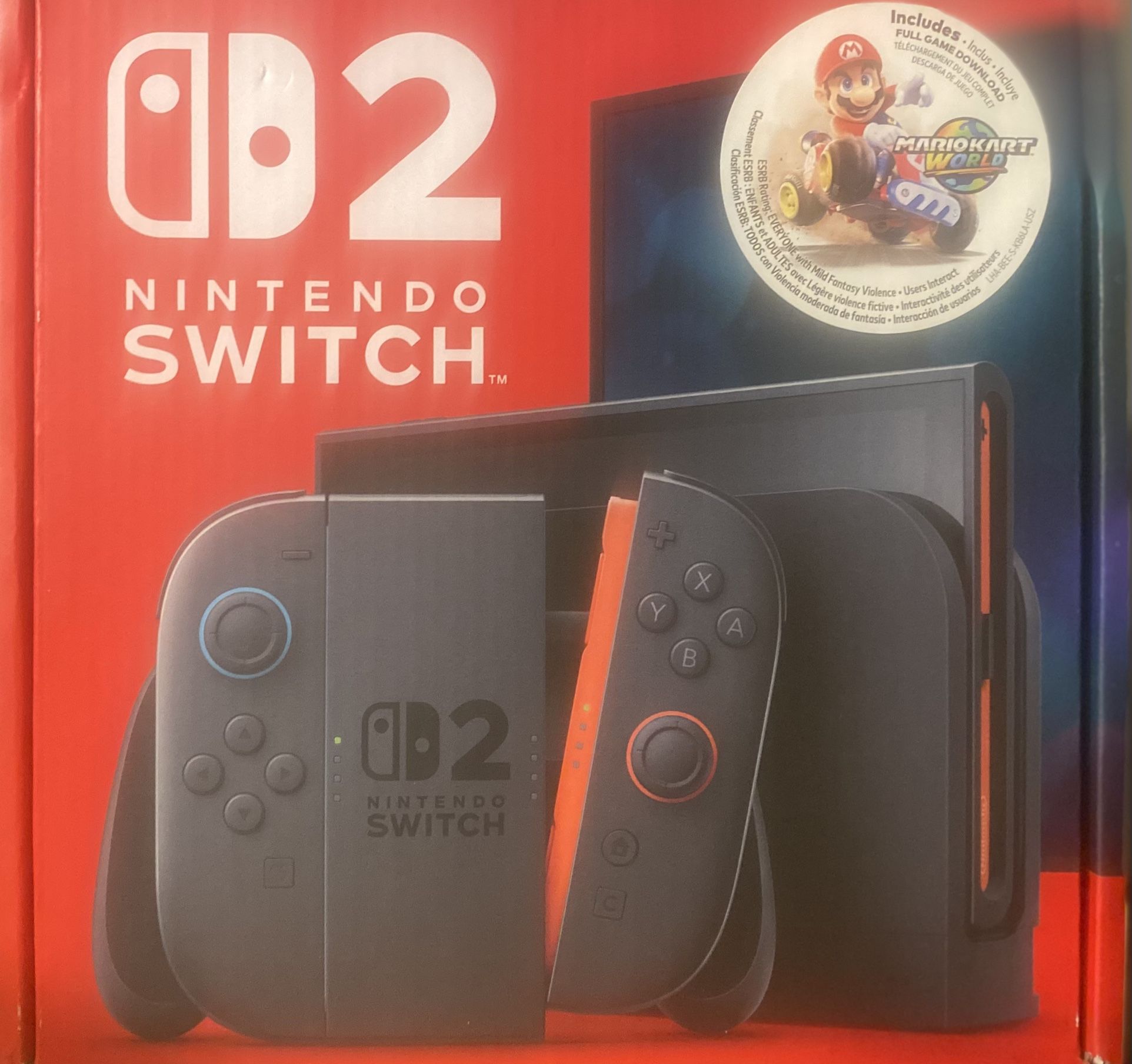 Nintendo Switch 2 With Mario Kart World. Brand New!!