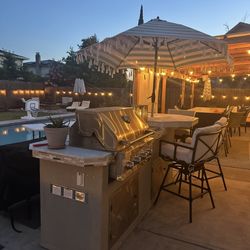 Outdoor Kitchen Island BBQ Ready