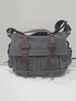 Peace Chaos Canvas Messenger Travel Bag Crossbody  Pack  Bookbag Bussiness