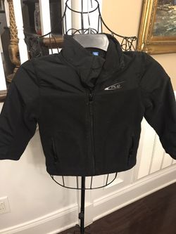 Children's Place Girls Black Fleece Jacket w/ Pockets - Size 4