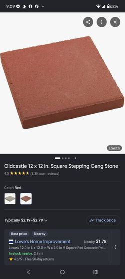 Old Castle 12x12 in. stepping gang stone