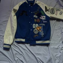 boohooMAN Patched  Varsity Jacket 