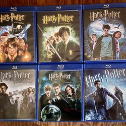 Harry Potter Blu Ray Set Movies 1-6