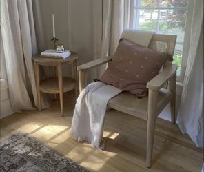 Hearth & Hand With Magnolia Natural Wooden Cane Accent Chair 