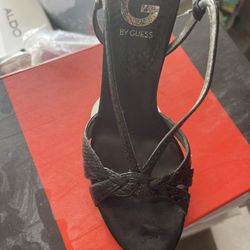 Guess Heels With Silver Heel Size 6