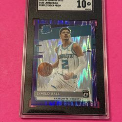 Lamelo Ball SGC 10 Purple Shock Rated Rookie