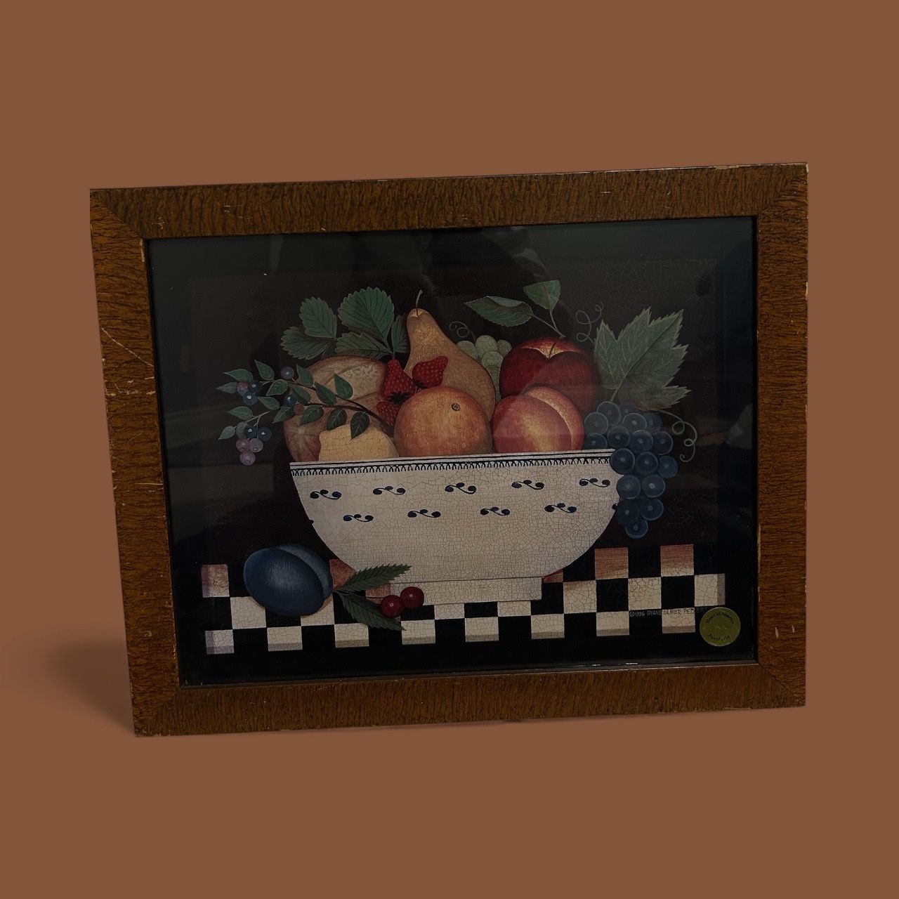 Folk Art Print Titled Fruit of the Spirit by American Artist Diane Ulmer Pedersen