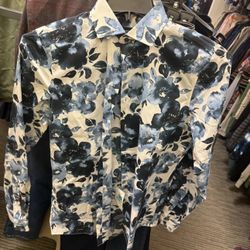 Navy Blue Rose Shirt