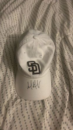 Adrian Gonzales signed padres hat