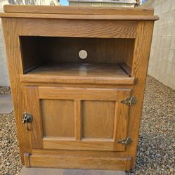 Oak Media Cabinet 